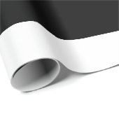 Eenvoudige zwarte witte strepen van elegant Eenvou Cadeaupapier (Rol Hoek)