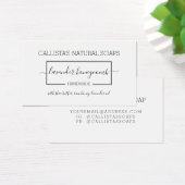 Eenvoudige zwarte witte zeep-verpakking — Productl Visitekaartje (Bureau)