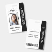 Eenvoudige zwarte zurigheid badge (Front & Back)