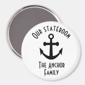 Eenvoudige zwarte zwarte ankerrand deursluitklep magneet (Voorkant / Achterkant)