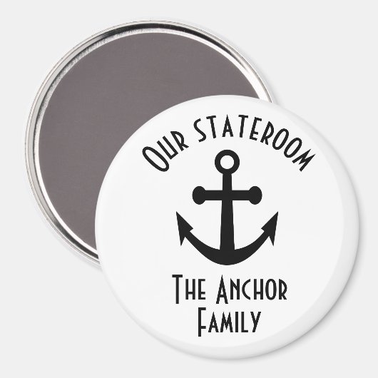 Eenvoudige zwarte zwarte ankerrand deursluitklep magneet (Voorkant / Achterkant)