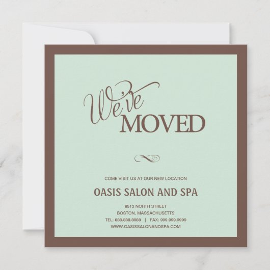 Eenvoudige zwepen die aankondiging verplaatsen (Voorkant)