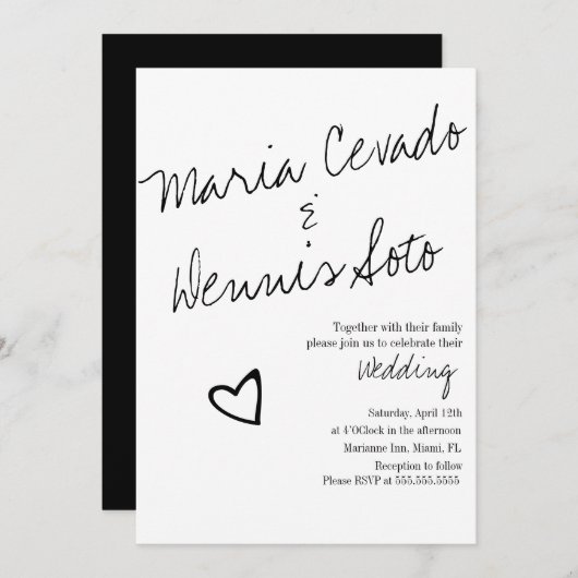 Eenvoudige zwevende ritssluiting kaart (Voorkant / Achterkant)