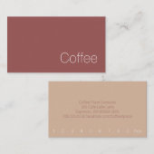 Eenvoudige Zwitserse Loyalty Coffee Punch Card (Voorkant / Achterkant)