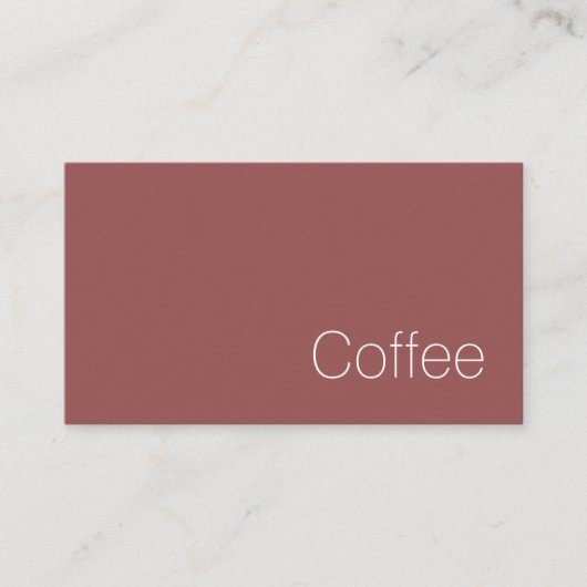 Eenvoudige Zwitserse Loyalty Coffee Punch Card (Voorkant)