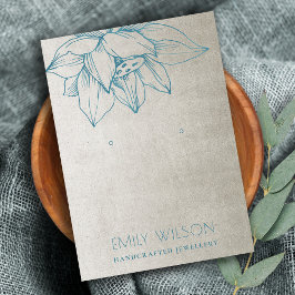 EENVOUDIGER BLAUWGROEN BLAUWE LOTUS EENVOUDIGE WEE VISITEKAARTJE