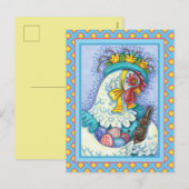 EENVOUDIGER BONNET EN EIEREN, MET EEN KANS KANKZIC FEESTDAGENKAART (Voorkant / Achterkant)