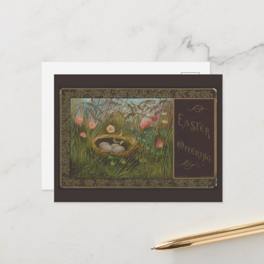 EENVOUDIGER  BRIEFKAART (Voorkant / Achterkant in situ)