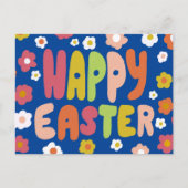 EENVOUDIGER Bubble Letters Colorful Spring CUSTOM Briefkaart (Voorkant)