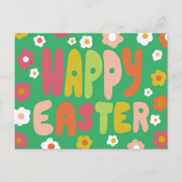 EENVOUDIGER Bubble Letters Colorful Spring CUSTOM Briefkaart