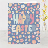 EENVOUDIGER Bubble Letters Colorful Spring CUSTOM Kaart (Gele Bloem)