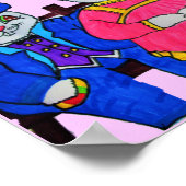 EENVOUDIGER BUNNY COLLAGE POSTER (Hoek)