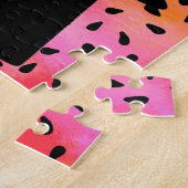 EENVOUDIGER BUNNY IN PET GEPERSONALISEERD. JIGSAW  LEGPUZZEL (Zijkant)