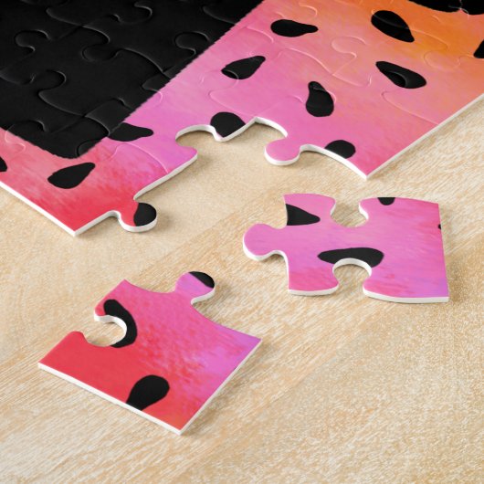 EENVOUDIGER BUNNY IN PET PUZZLE. JIGSAW PUZZLE LEGPUZZEL (Zijkant)