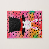 EENVOUDIGER BUNNY IN PET PUZZLE. LEGPUZZEL (Horizontaal)