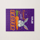 EENVOUDIGER "BUNNY MET CARROT" GEPUBLICEERD. LEGPUZZEL (Horizontaal)