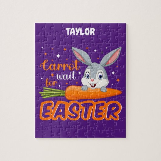 EENVOUDIGER "BUNNY MET CARROT" GEPUBLICEERD. LEGPUZZEL (Verticaal)