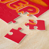 EENVOUDIGER "BUNNY MET CARROT" GEPUBLICEERD. LEGPUZZEL (Zijkant)