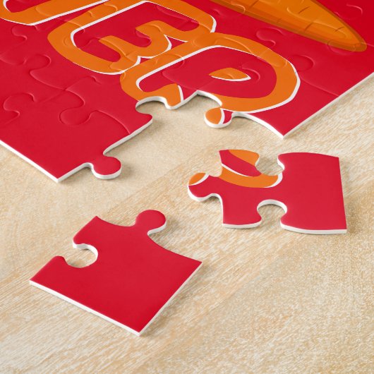 EENVOUDIGER "BUNNY MET CARROT" GEPUBLICEERD. LEGPUZZEL (Zijkant)