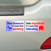 Eenvoudiger dan werken bumpersticker (Op auto)