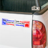 Eenvoudiger dan werken bumpersticker (Op Truck)