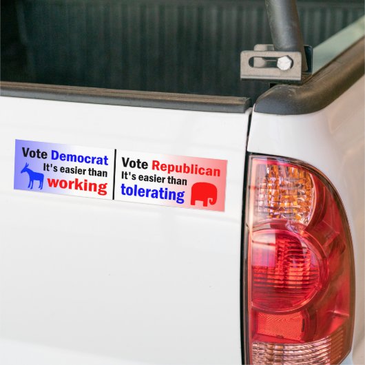 Eenvoudiger dan werken bumpersticker (Op Truck)