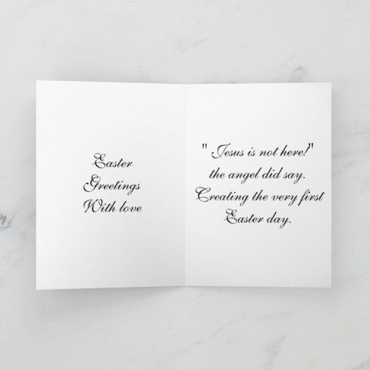 EENVOUDIGER DAT HIJ RISEN HEEFT BEDANKKAART (Binnen)