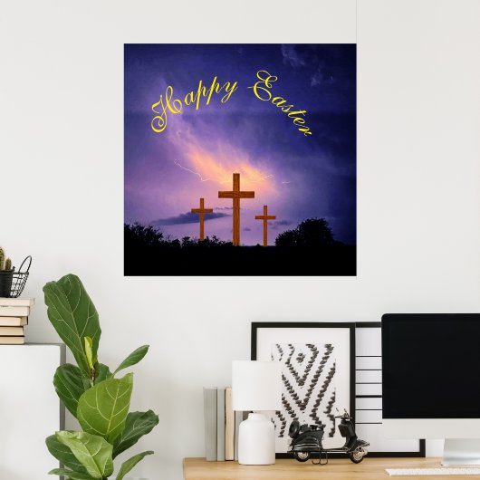 EENVOUDIGER DAT HIJ RISEN HEEFT POSTER (Thuiskantoor)