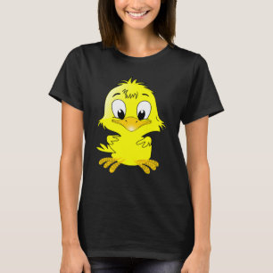 EENVOUDIGER DIERLIJKE BABY KUSTVLUCHTIGE GEEL EENV T-SHIRT