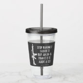 Eenvoudiger een Pistool dan een hond te kopen Acryl Drinkbeker (Voorkant)