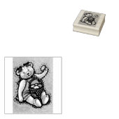 EENVOUDIGER EGG TEDDY RUBBER STEMP *Aangepast Rubberstempel (Gestempeld)