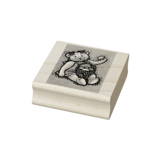 EENVOUDIGER EGG TEDDY RUBBER STEMP *Aangepast Rubberstempel (Stempel)