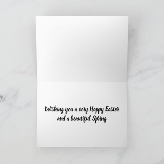 **** EENVOUDIGER** EN SPRINGTIME OOK! FEESTDAGEN KAART (Binnen)