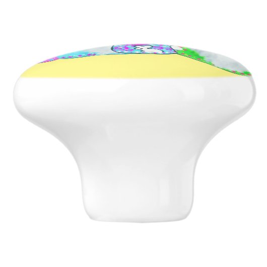 EENVOUDIGER GNOMES KERAMISCHE KNOP (Zijkant)