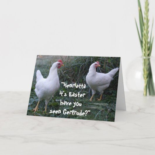 EENVOUDIGER HEN-JOKE-kaart Feestdagen Kaart (Voorkant)