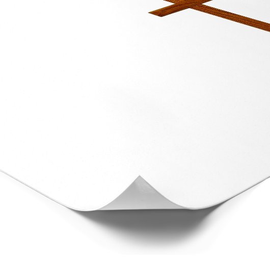 EENVOUDIGER HIJ HEEFT POSTER RISEN (Hoek)