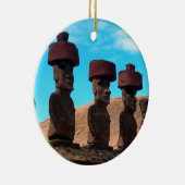 EENVOUDIGER ISLAND MET KOPEN KERAMISCH ORNAMENT (Rechts)