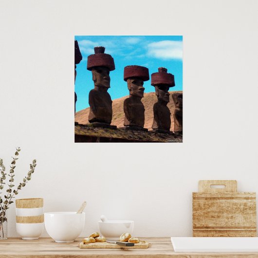 EENVOUDIGER ISLAND MET KOPEN POSTER (Keuken)