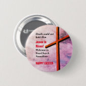 EENVOUDIGER | Jesus is Risen Ronde Button 5,7 Cm (Voorkant /achterkant)
