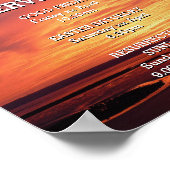 EENVOUDIGER Jezus is Risen CHURCH SERVICES Geperso Poster (Hoek)