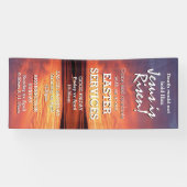 EENVOUDIGER Jezus is Risen CHURCH SERVICES Geperso Spandoek (Horizontaal)