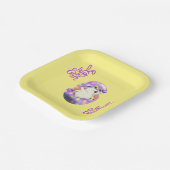 "EENVOUDIGER" KONIJN DIE UIT EEN GEKLEURDE EGG KOM PAPIEREN BORDJE (Gebogen)