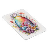 EENVOUDIGER Magnet met Bunnieten met paasei Magneet (Rechterzijde)