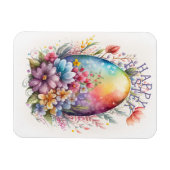 EENVOUDIGER Magnet met Bunnieten met paasei Magneet (Horizontaal)