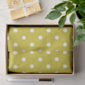 EENVOUDIGER MET WITTE POLKA DOTS TISSUEPAPIER (Geschenk)