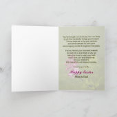 EENVOUDIGER - MOM EN DAD - LILACS FEESTDAGEN KAART (Binnen)