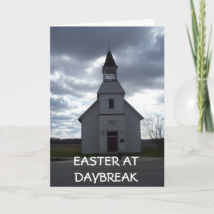 "EENVOUDIGER OP DAGBREAK" - EENVOUDIGERE BLOOTSTEL FEESTDAGEN KAART