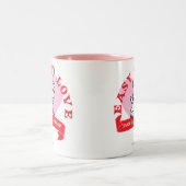 Eenvoudiger te vrezen tweekleurige koffiemok (Center)