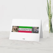 EENVOUDIGER VAN ONZE HUIS NAAR UW HUIS FEESTDAGEN KAART (Achterkant)