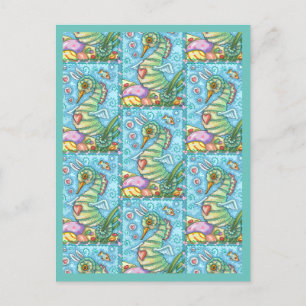 EENVOUDIGER VANWEGE DE SEAHORSE HOLIDAY-BRIEFKAART BRIEFKAART